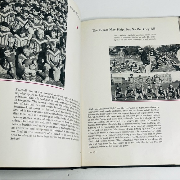 1933 lakewood high school yearbook ohio vintage cinema - Picture 5 of 13